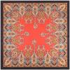 POBING Silk Scarf Women Square Scarves Wraps Cashew Floral Print Neckerchief Female Foulards Silk Hijabs Lady Bufandas 100x100CM