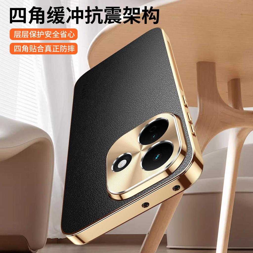 Anwendbar für Redmi note17pro Handyhülle Redmi 17 Schutzhülle High-End schlichtes Leder k90max Anti-Drop Vollschutz.