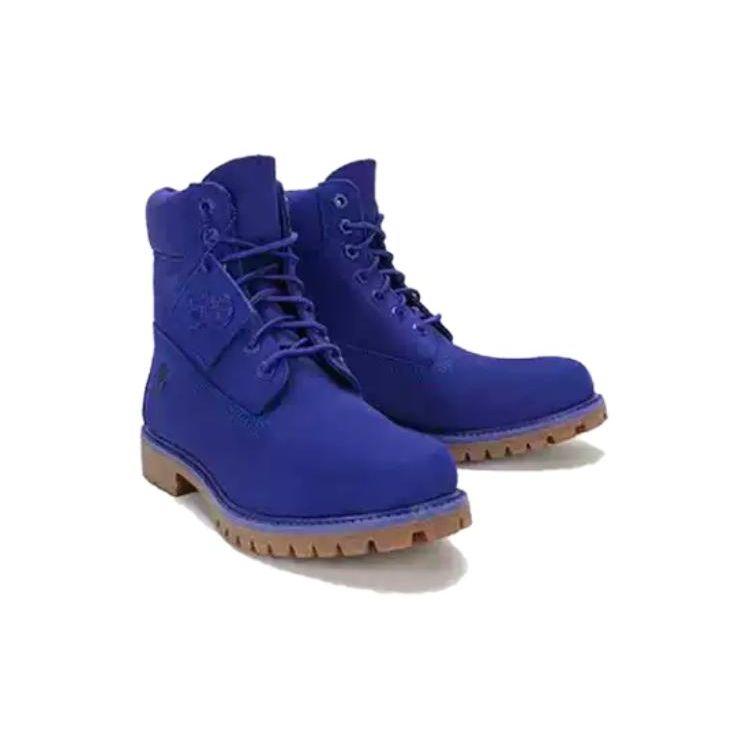 Timberland Premium 50th Anniversary Special Collection Comfortable Durable Short Boots Men Boots Blue A5VE9W