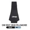 Car Headrest Pillow Cover Wear-Resistant Auto Accessories For Jeep Cherokee Wrangler JK Gladiator Compass Renegade Patriot AJW1