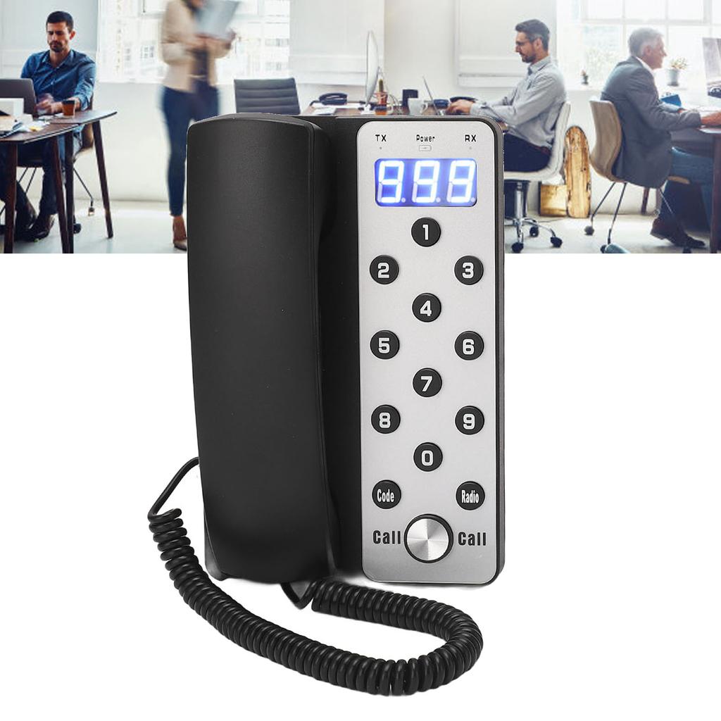Kabelloses Intercom-Telefon 433MHz Stabile Übertragung 1000m Große Reichweite Vollduplex Intercom-Telefon für Büro 1 Haupteinheit