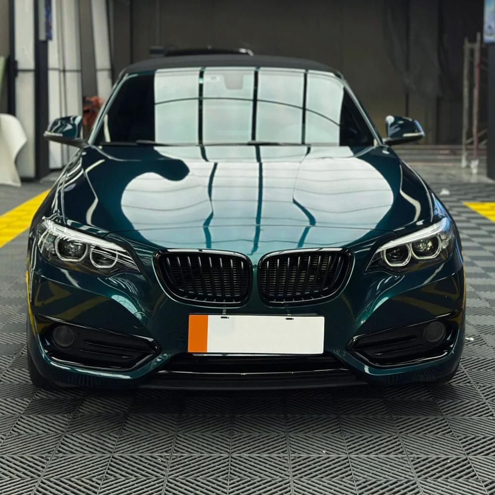 

Car Sticker British Racing Green Metallice Car Wrap Film PET Sticker Bubble Free Auto Decals Car Accessories Exterior Interior 10cmx152cm
