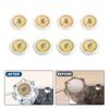Bathroom Renovation Bathroom Knobs Hot And Cold Faucet Indicators Shower Cap Aluminum Chrome Plate Acrylic Faucet Button