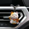 Lovely Cat Car Air Freshener Aromatherapy Machine Cute Animal Interior Accessories Car Air Conditioning Outlet Perfume Clip