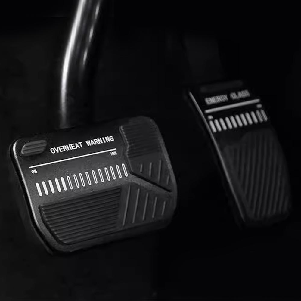 2Pcs Aluminum Alloy Car Foot Pedal Pads Accelerator Gas Fuel Brake Pedal and Rest Pedal Mat Cover Set Accessories For Tesla Model 3 Y 2017-2023