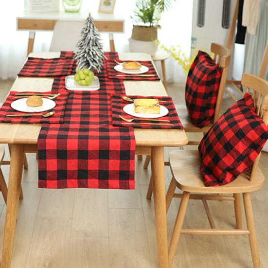 

Christmas Plaid Throw Pillow Cover Soft Cushion Case Xmas Home Sofa Bed Decor