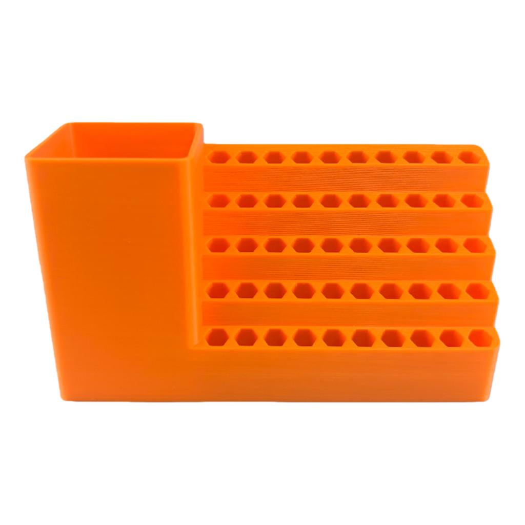 50 Slot Screwdriver Bits Storage Case 1/4 Inch Hex Bit Holder Organizer Light Weight Plastic Tool Box for Garage Workshop