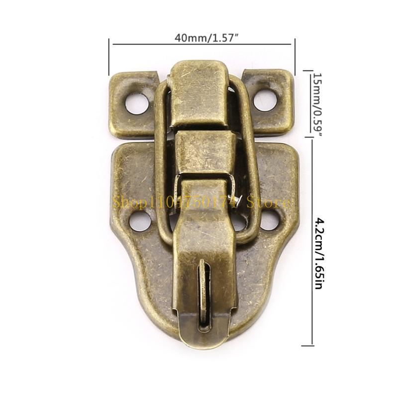 Vintage Toolbox Lock Antique Metal Buckle Suitcase for Case Toggle Lock Hasp for Top Sale