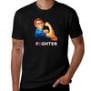Breast Cancer Fighter Rosie The Riveter Shirt Tshirt Dry Fit Running Short Sleeve Top