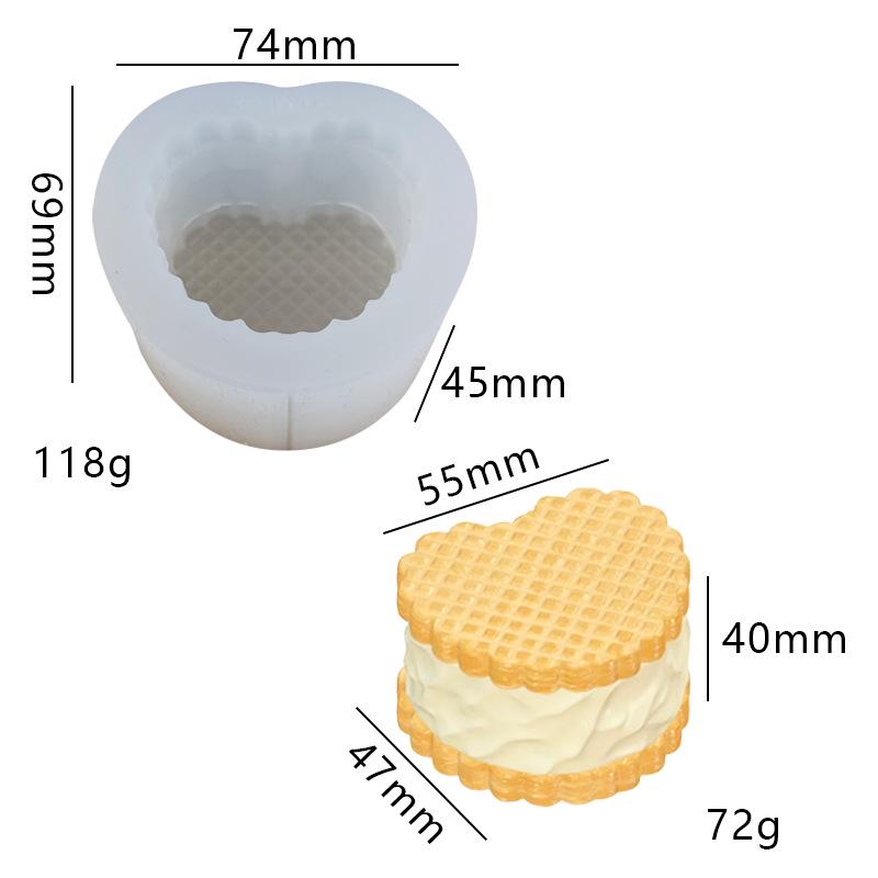 

Форма для выпечки вафель в виде медведя - Серия Маленькие животные для DIY мусса и кастеллы O37 белый