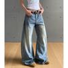 Vintage Style Loose Wide Leg Denim Pants Women All Match Casual Straight Pants Autumn Fashion Jeans Pants Female 2026