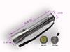 Solar LED Flashlight Torch In Aluminum Alloy - Lighting Distance 200 M