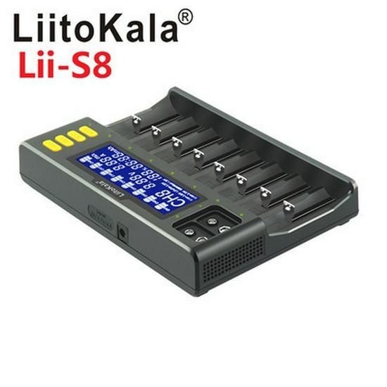 LiitoKala Lii-S8 18650 3.7V Lithium & 1.2V Ni-MH 3.2V Battery