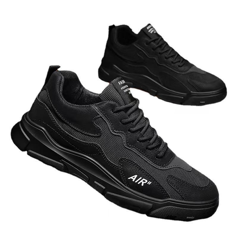 Spring men's shoes mesh lace-up sports casual shoes men's running young students learn comfortable spring new models