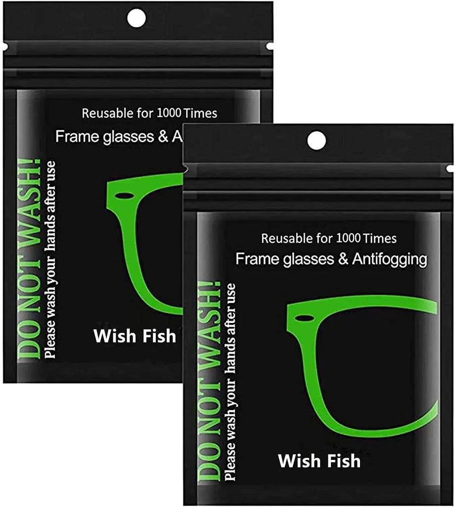 Reusable Anti-Fog Wipes Glasses Pre-moistened Antifog Lens Cloth Defogger Eyeglass Wipe Prevent Fogging for Glasses Swim