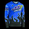 3D Print Colorful Graphic JT Racing Women's Jersey Fashion Cool Outdoor Motorcycle Riding Sports Long Sleeve T-Shirt Loose Crew Neck Top
