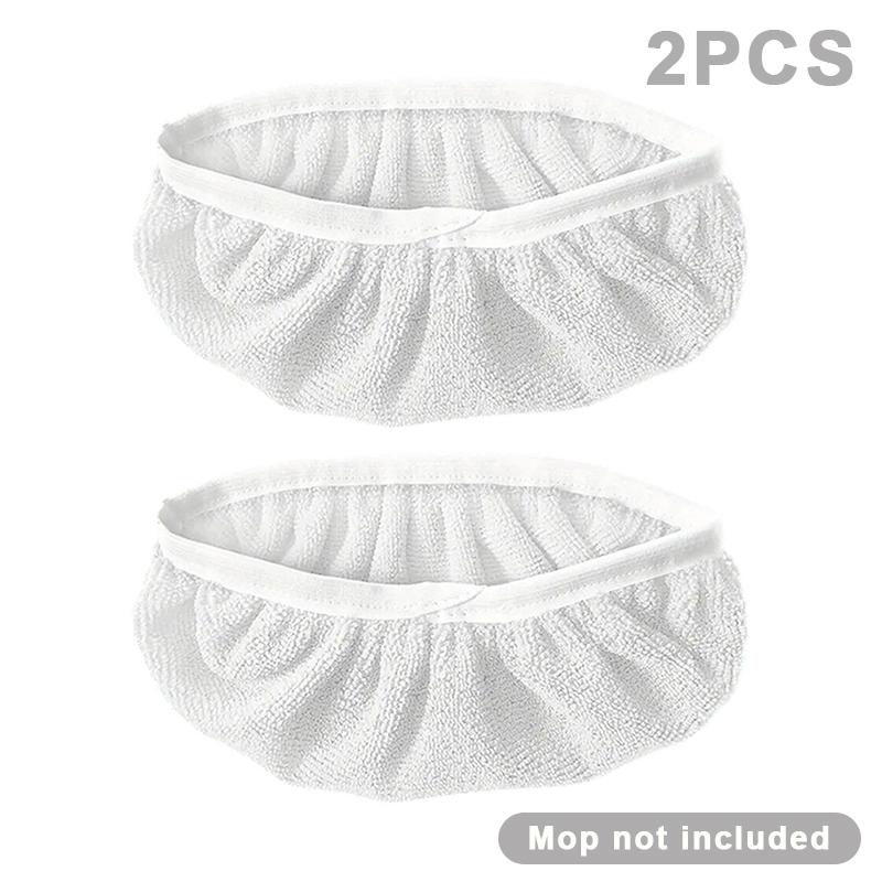 2Pcs Reusable Mop Pads With High Water Absorption And Ultra-Fine Fiber Cleaning Pads That Can Firmly Adhere To Most Standard Mop