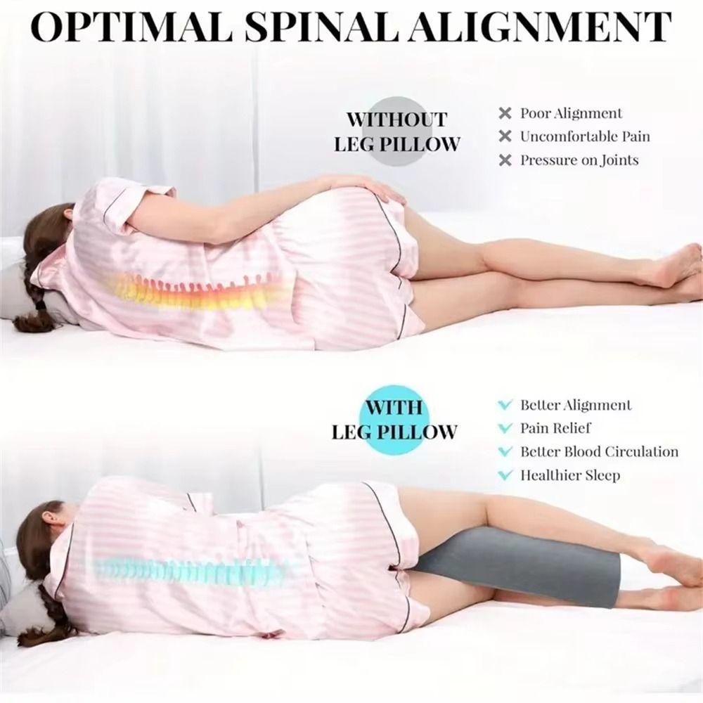 Half Cylinder Leg Pillow Ergonomic Knee Support Pillow Footrest Leg Massage Pad  Orthopedic