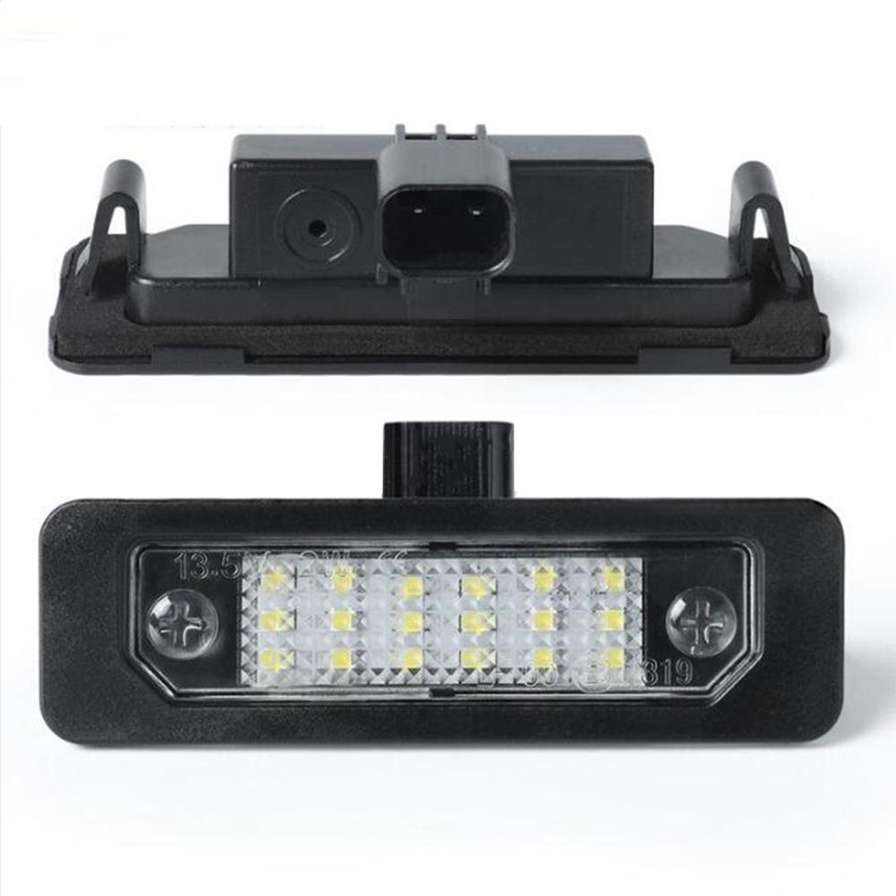2-Pack 18-LED Black License Plate Lights for Ford Fuxing, Mustang, Focus, Mercury (2006-2015)