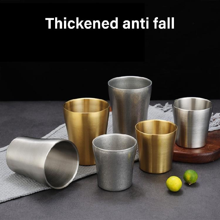 Izolované nerezové kelímky 304 s dvojitou stěnou, stohovatelné, kovové sklenice na pití pro domácnost, kancelář a kempování