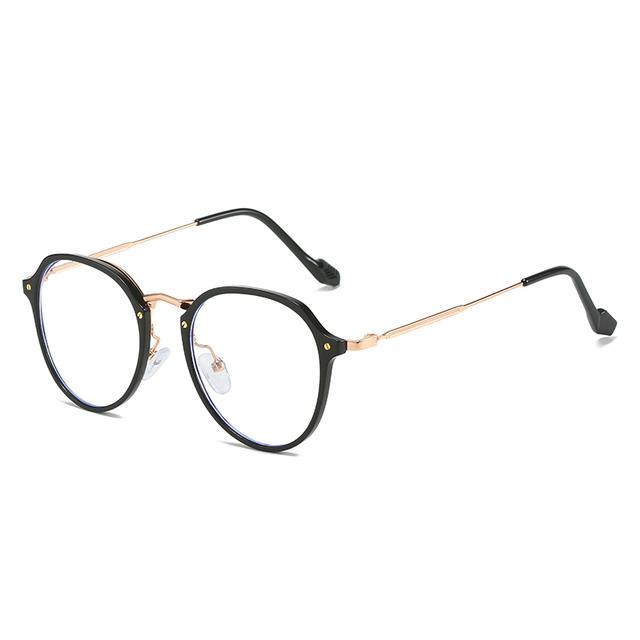 Women Men Polygon Optical Glasses With Prescription Fashion Uv400 Anti Blue Rays Shortsighted Eyewear Diopter 0 -0 .5 -1 .0 To -6