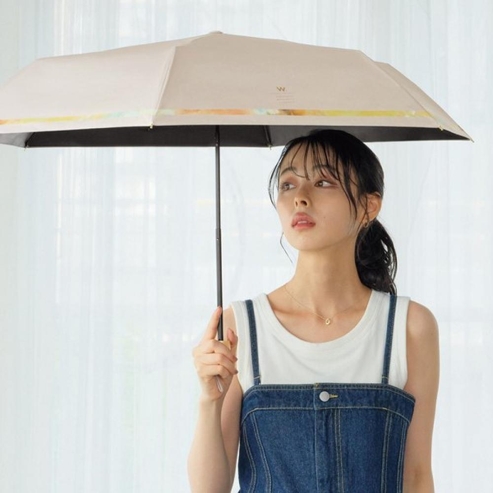 Wpc Nuance Line Uv Block 3 Folding Umbrella 801 17733 102 off-white