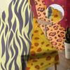 African Woman Skirt Texture Tulle Curtains for Living Room Bedroom Sheer Curtain for Balcony Hall Fashion Printed Home Drapes