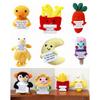 Positive Energy Fruit Doll Funny Handmade Crocheted Ornaments Office Desktop Figurine Statue Decoration Creative Festivals Gift