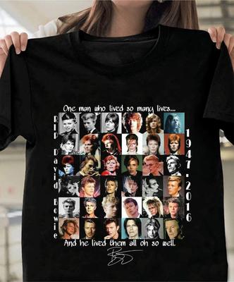 Σπάνιο David Bowie 1994 2016 Δώρο Για Φαν Μαύρο S-2345XL Unisex T-shirt TMB837