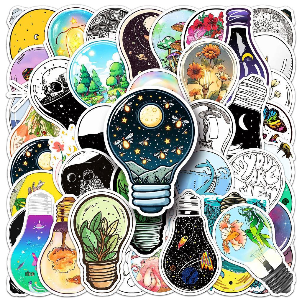 50pcs Creative World Graffiti Stickers for Phone Cases, Suitcases, Skateboards, and Water Cups.