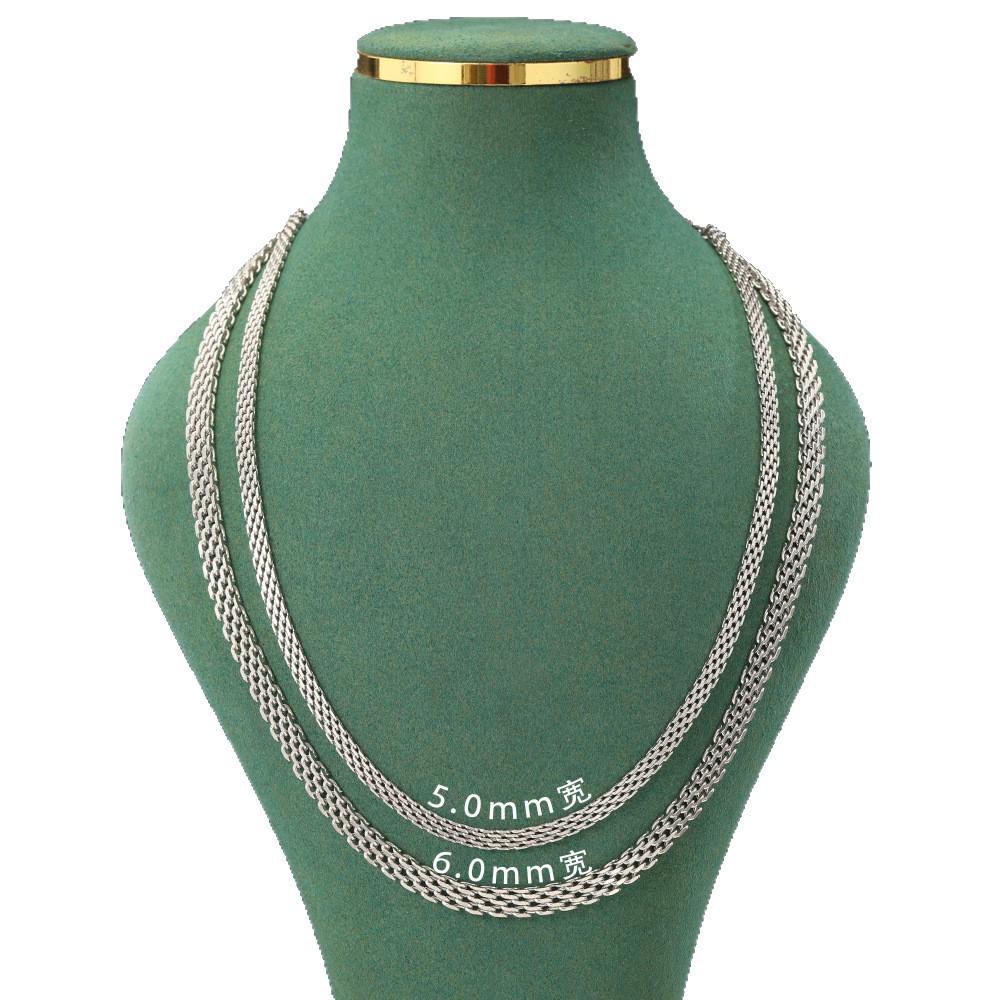 European & American Titanium Steel Mesh Necklace - Contemporary Fashion Trend