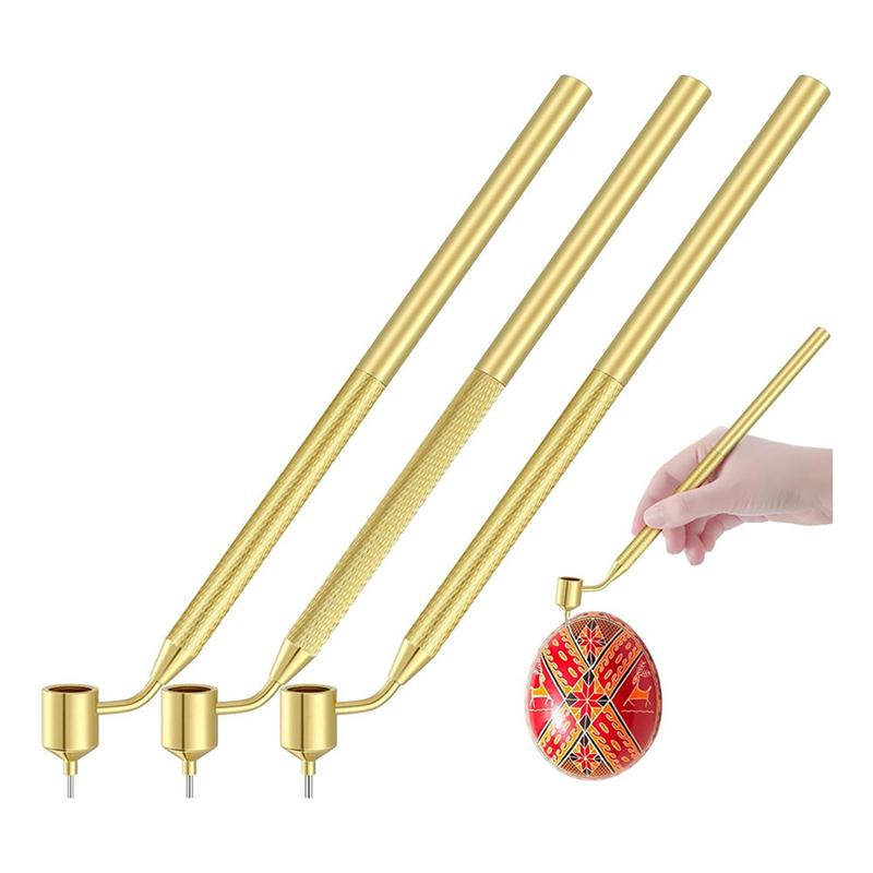 

ABUL-Set Of 9 Pysanka Set Hot Wax Drawing Pens For Decorative Arts For Easter Eggs Pysanky Supplies золотой