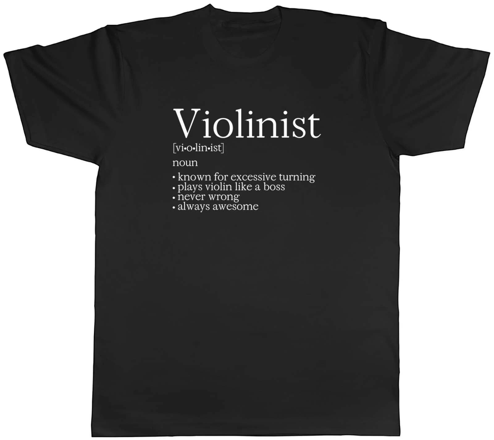 Violinist Definition Mens T-Shirt Funny Joke Violin Player Instrument Tee Gift XXL