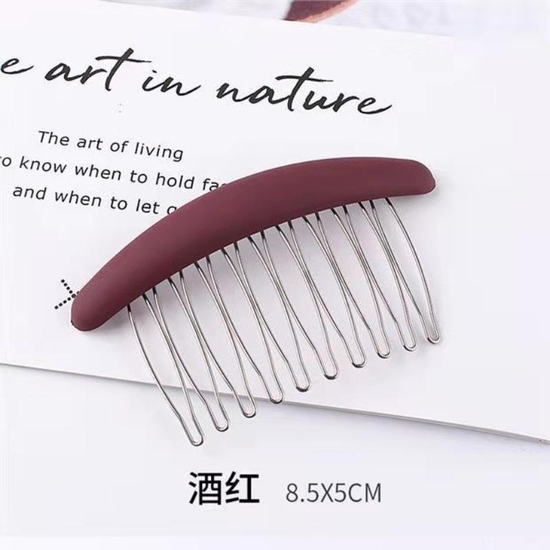 Small Size 7 Teeth Insert Comb Clip Women Hair Styling Hairpins Women Headwear Jewelry Bangs Broken Hair Comb Clip Girls Gifts