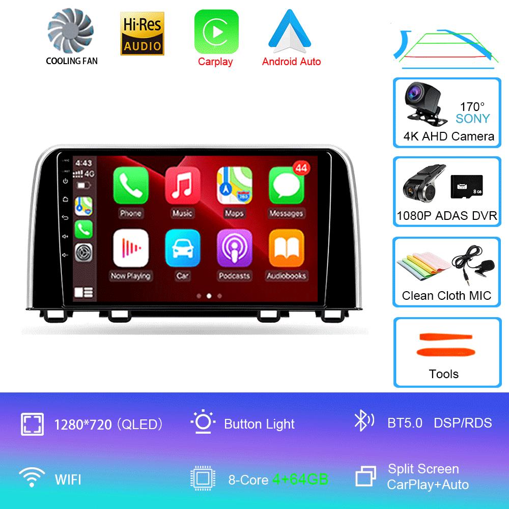 Android 14 Car Radio For Honda CRV CR-V 5 RT RW 2017 - 2022 Multimedia Video Player Navigation Stereo GPS No 2din 2 Din Dvd
