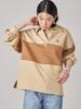 SHIPS NINE CASE Women's Color-Coordinated Skipper Pullover Sweatshirt, 312060100, Beige, One Size