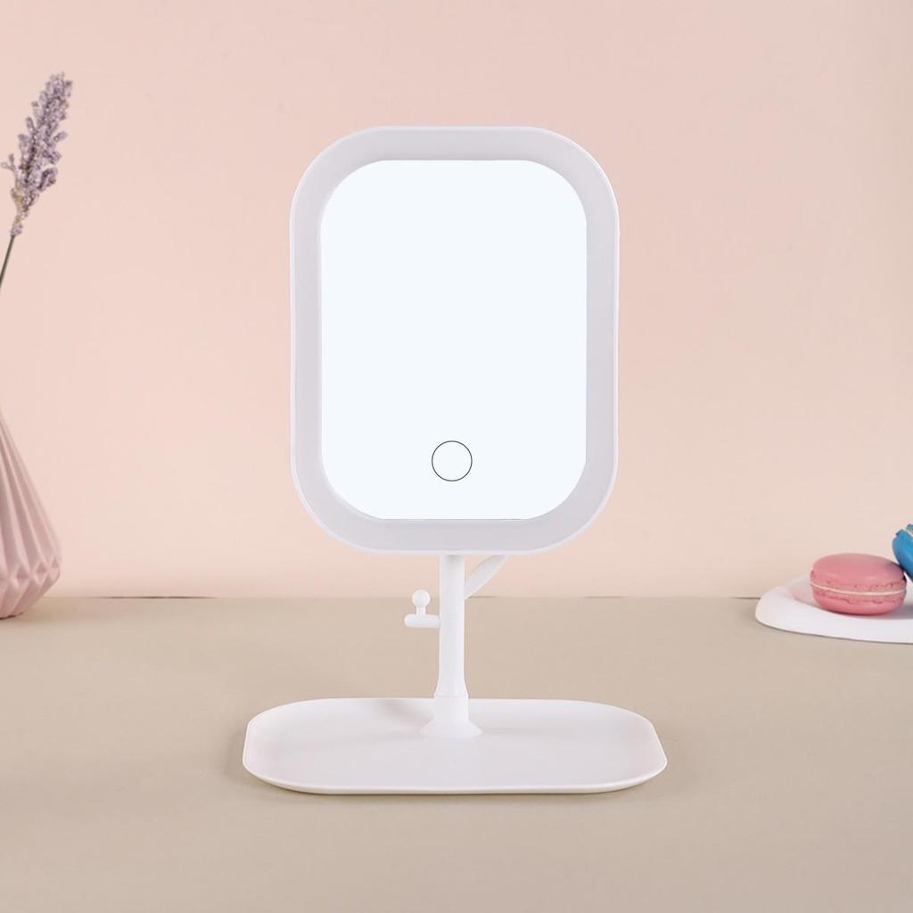Rotating LED Vanity Mirror with HD Lighting for Dressing Table