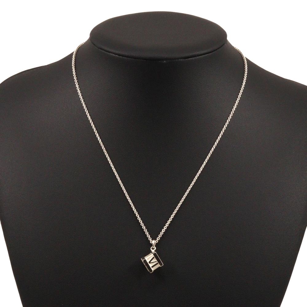 TIFFANY&Co. Atlas cube Necklace Silver925 8g Women Used