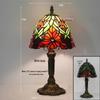 Retro Nostalgic Tiffany Bank Lamp for Living Room or Bedroom