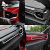 For Ford Mustang GT Dark Horse EcoBoost 2024 2025 2026 LHD RHD Real Soft Carbon Fiber Sticker Car Center Console AC Outlet Trim