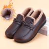 Fashion Winter Women Fur Shoes Warm Low Top Leather Furry Flats Loafers Fluffy Home Cotton Shoes Female Casual Comfortable Plush Shoes