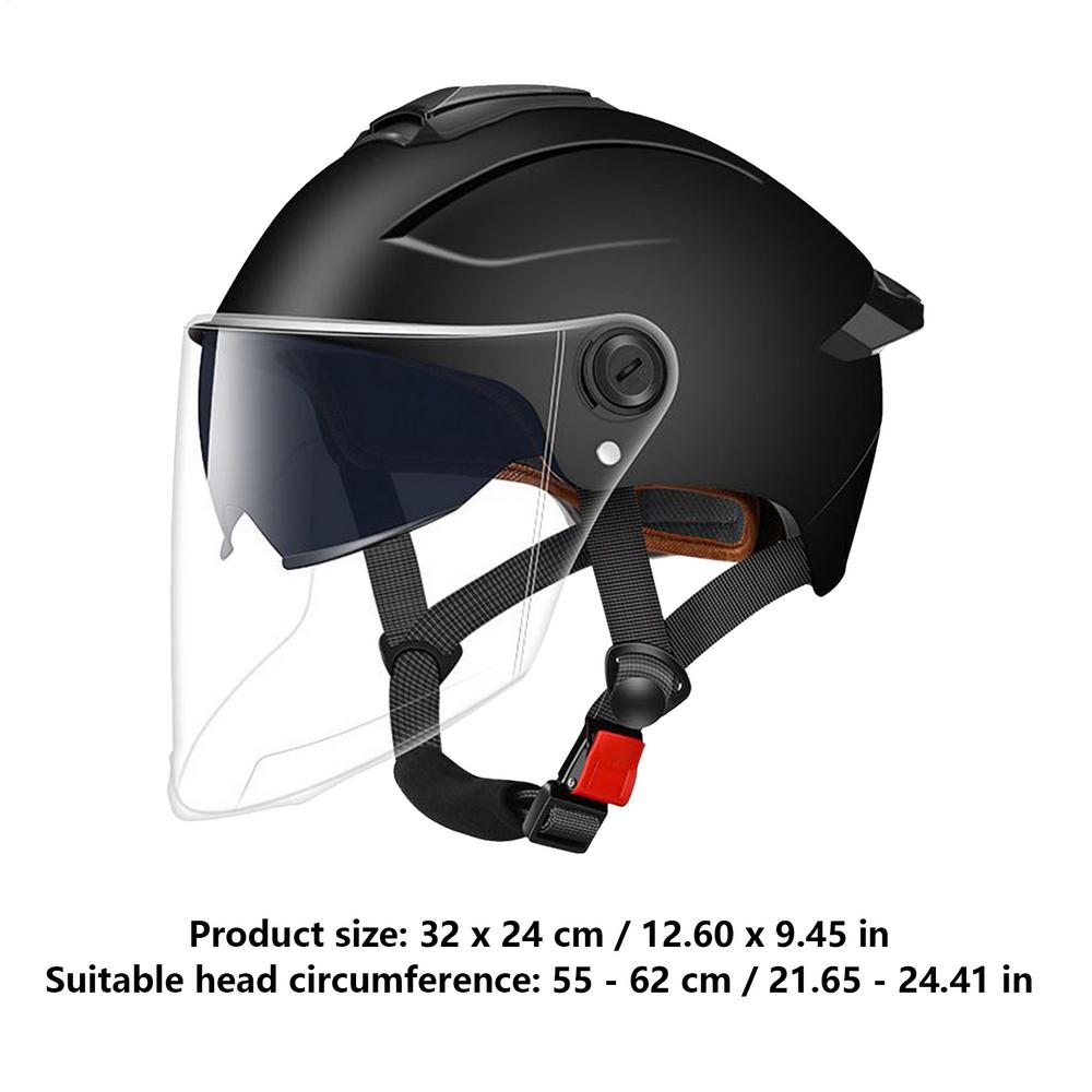 Helmet For Motorcycle Open Face Adults Helmets Protective Gear Double Visor Breathable Headgear For Street Motorbike Sportbike