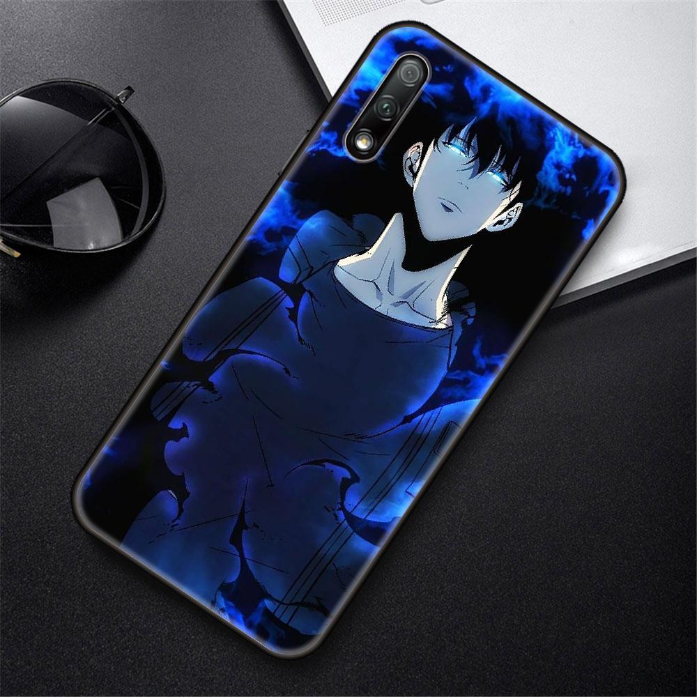 

Чехол для телефона для Huawei Honor 9X9 9A 10 20 8X 8A 8S 7X i 6A Pro Play Lite черный чехол аниме соло выравнивание Sung Jin Woo Igris Honor 9X