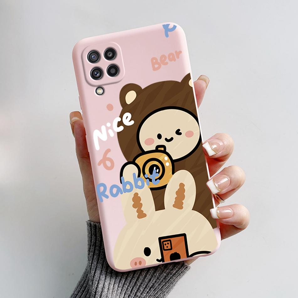 For Samsung M32 Case Cute Astronaut Painted Soft Bumper Funda Silicon Back Cover on Samsung Galaxy M32 M 32 SM-M325F Phone Case