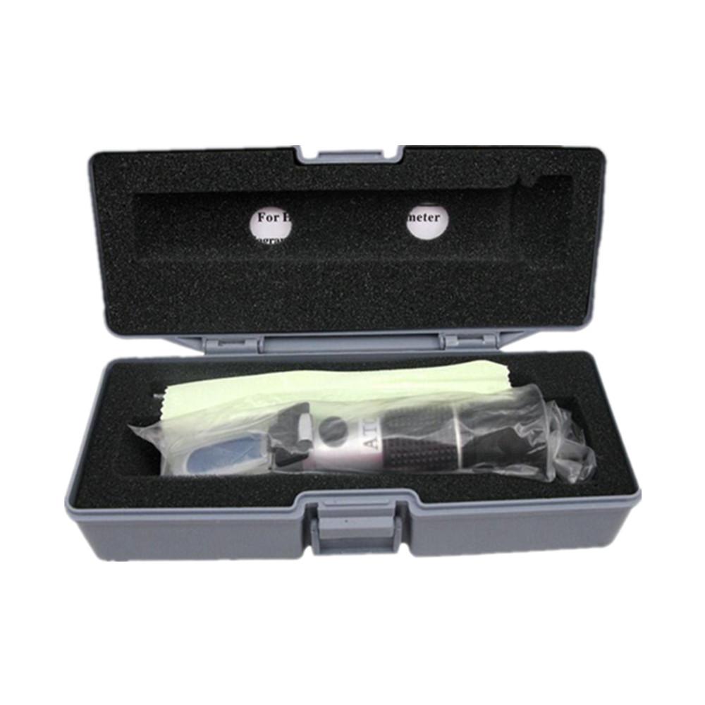 Glycol Refractometer Antifreeze Car 1-1.4 Battery Acid Engine Coolant Tester Tool Fluid Refractometer Tester ATC with Box