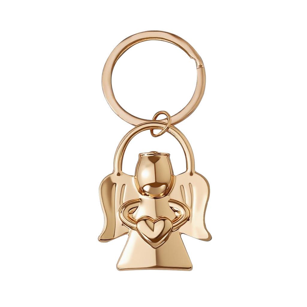 

Wedding Heart-shaped Angel Keychains, Baby Shower Souvenirs, And Bag For Guests. One Size золотой