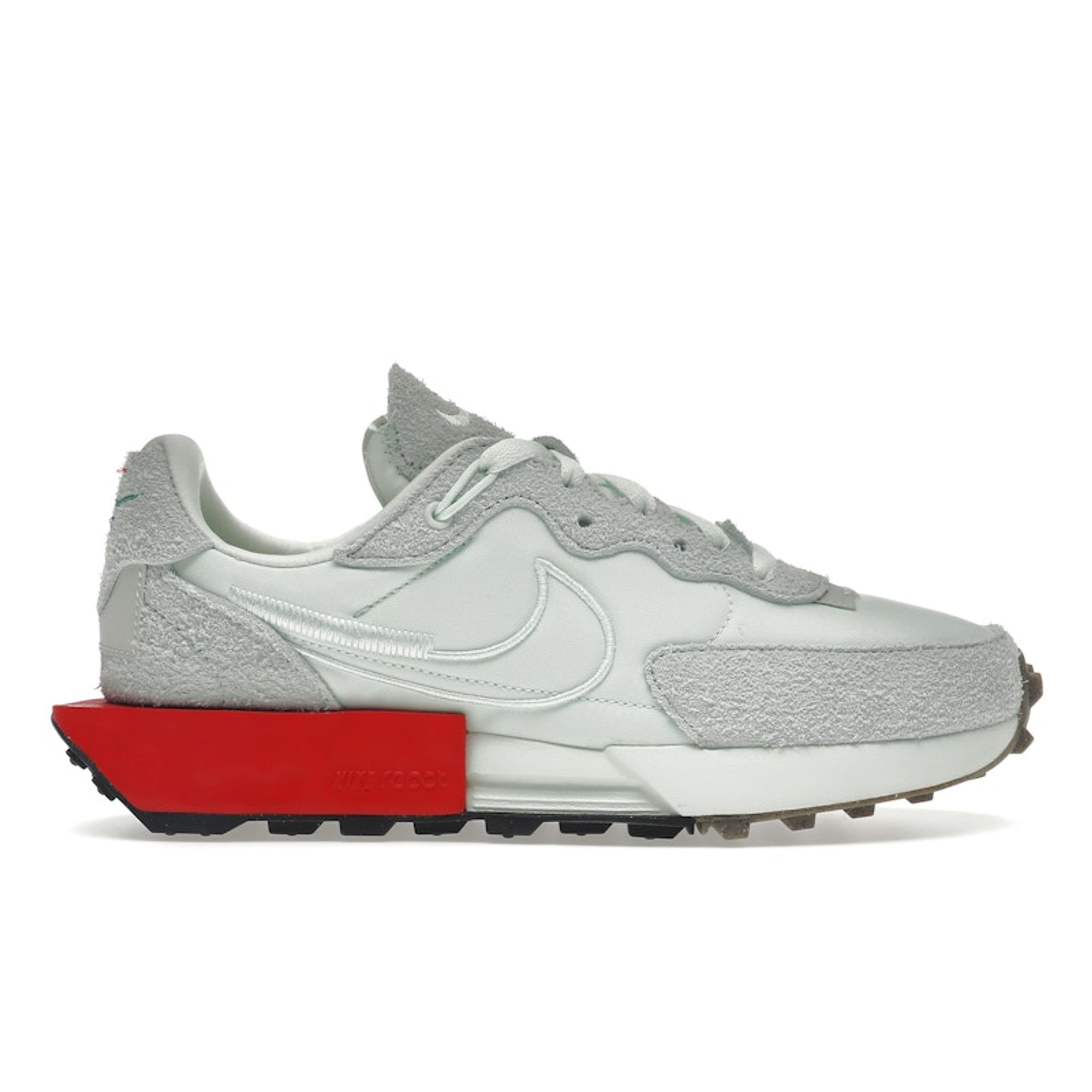 Nike Fontanka Waffle Verde Chiaro Rosso Universitario Sneakers da Donna DC3579-300 cm