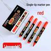 Large Capacity 10-Pack Single Round-tip Marker Pens for Line Marking and Journals