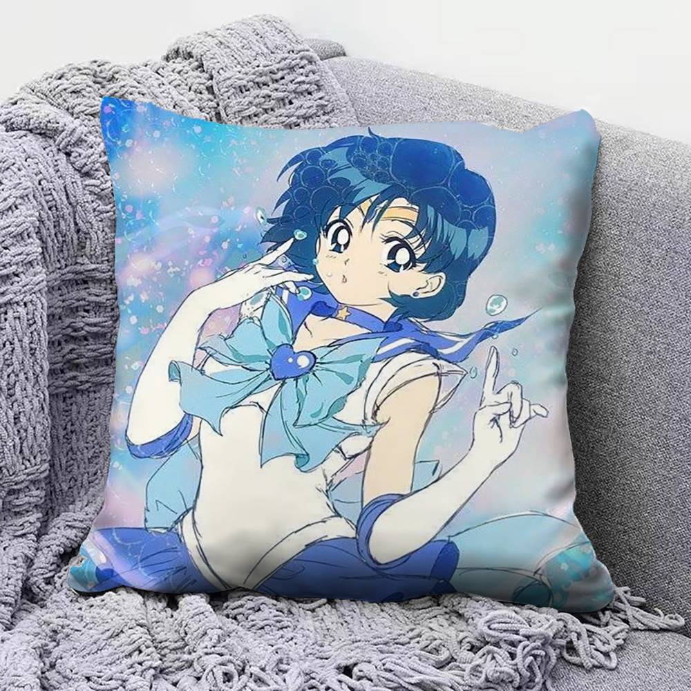 Sailor Moon Anime Girl Cute  Pillow Covers Home Sofa Cushion Covers and Aecorative Custom