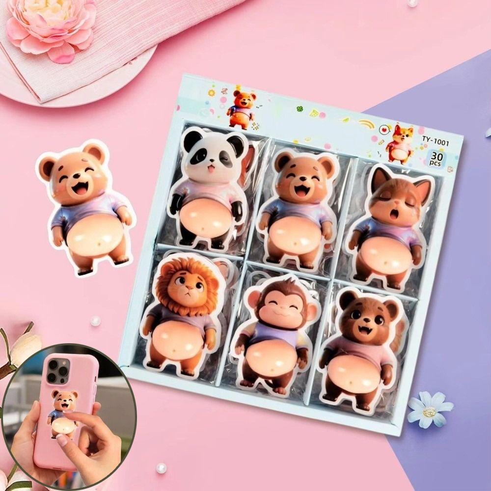 Quetschbarer 3D-Hundeaufkleber Cartoon-Handyhüllen-Dekoration Für Kindergeburtstagsparty